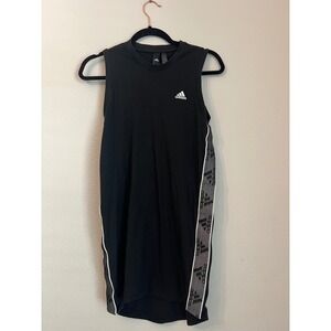Adidas Women's Black‎ Sleeveless Athletic Dress Logo Detail Size S